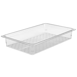 Cambro 13CLRCW135 Camwear Clear Colander for 3" D Full Size Food Pan Main Image