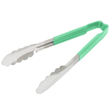 Vollrath 4780970 Kool-Touch® Green Handled 9.5" Utility Tong