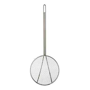 Carlisle 601528 8" Chrome Plated Nickel Steel Mesh Skimmer