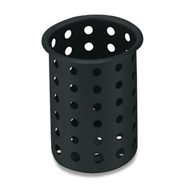 Vollrath® 52633 Black Plastic Silverware Cylinder
