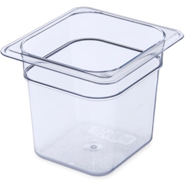 Carlisle 3068507 StorPlus Clear 1/6-Size x 6" D Food Pan