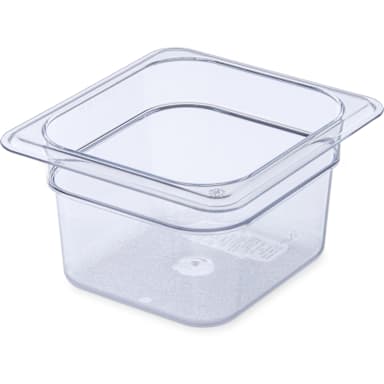 Carlisle 3068407 StorPlus Clear 1/6-Size x 4" D Food Pan