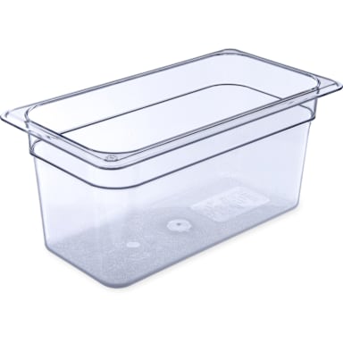 Carlisle 3066207 StorPlus Clear 1/3-Size x 6" D Food Pan