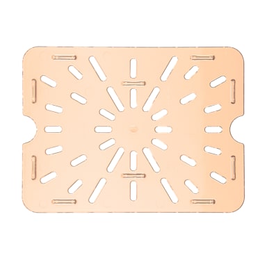 Carlisle 1043513 StorPlus 1/2 Size Amber Food Pan Drain Grate