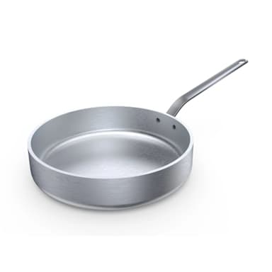 Vollrath 681150 Wear-Ever 5 Quart Aluminum Saute Pan with Solid Handle