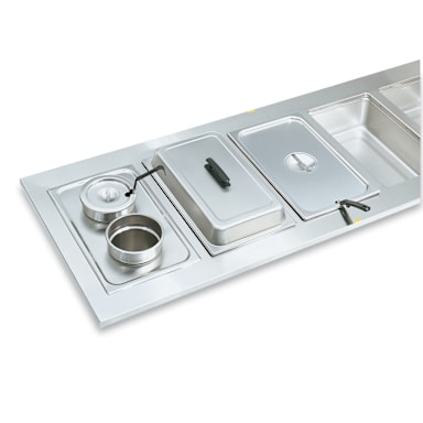 Vollrath® 19190 Two Opening 6-3/8" S/S Adaptor Plate