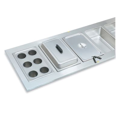 Vollrath® 19195 Six Opening S/S Adaptor Plate