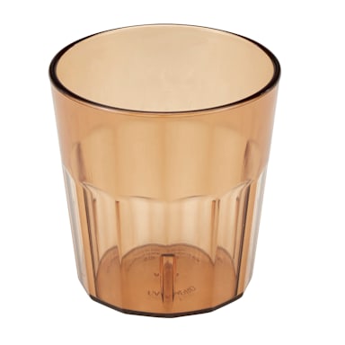 Cambro NT9153 Newport 9 Oz. Amber Fluted Tumbler