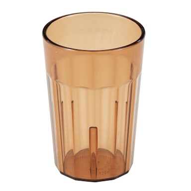 Cambro NT5153 Newport Amber 6.4 Oz. Fluted Tumbler