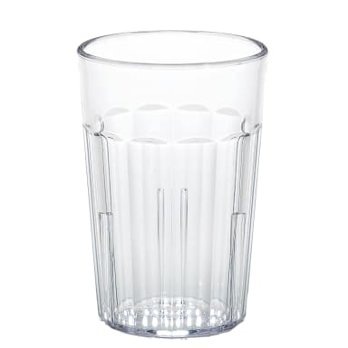 Cambro NT5152 SAN Newport Clear 6.4 Oz. Fluted Tumbler