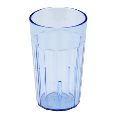 Cambro NT10401 Newport Slate Blue 10 Oz. Fluted Tumbler