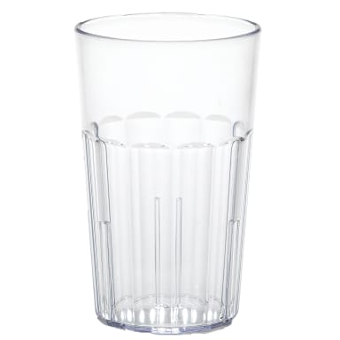 Cambro NT14152 Newport Clear 14 Oz. Fluted Tumbler