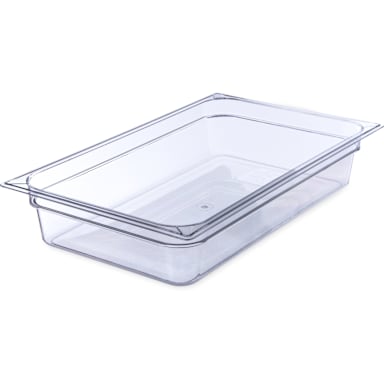 Carlisle 10201B07 StorPlus Clear Full Size x 4" D Food Pan