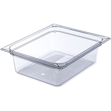 Carlisle 10221B07 StorPlus 4" Clear Half-Size Food Pan