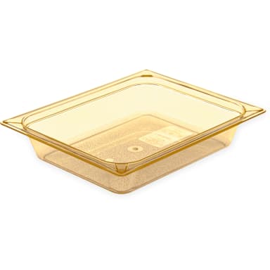 Carlisle 10420B13 StorPlus Amber Half-Size x 2.5"D Food Pan