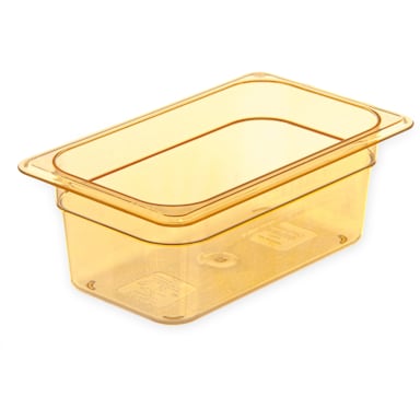 Carlisle 3088113 StorPlus 2.8 Qt. Amber 1/4-Size Food Pan