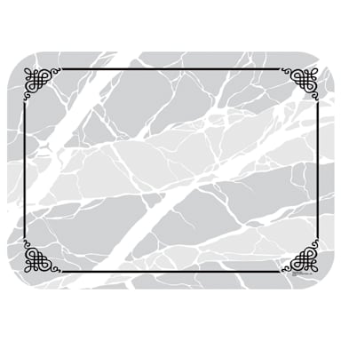 Dinex DX5320M Marbled Elegance 13.63 x 18.75 in. Paper Tray Cover - 1000 / CS