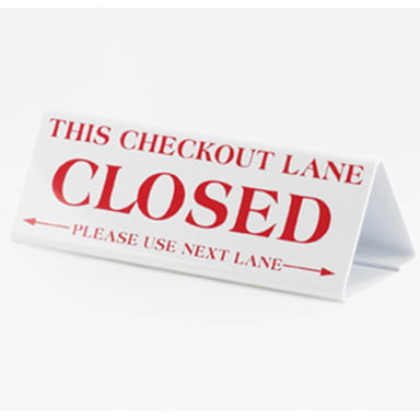 Cal-Mil &Lane Closed& Sign