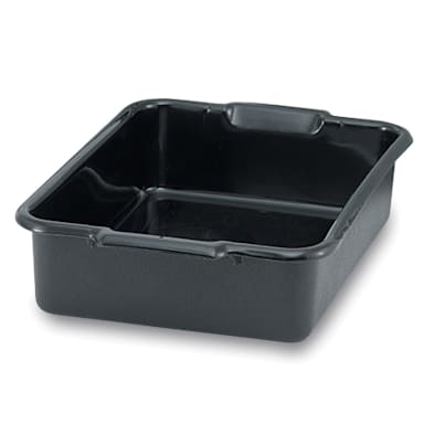 Vollrath® 52660 Black 20 x 15 x 7 Single Compartment Dish Box