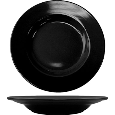 International Tableware CA-120-B Black 18 Oz Pasta Bowl