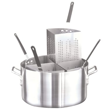 Adcraft® PASTA-4 20 Qt. Aluminum Pastabilities Pasta Cooker