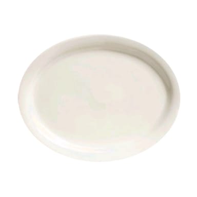 Tuxton TNR-014 Nevada 13-1/4" Eggshell Oval Platter