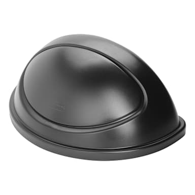 Rubbermaid FG362000BLA Untouchable Container Half Round Swing Lid