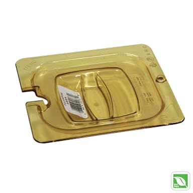 Rubbermaid® FG208P86AMBR Sixth Size Hot Food Pan Cover with Notch