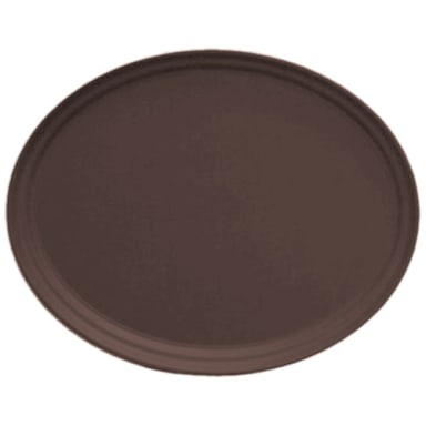 Cambro 2900CT138 Camtread Tavern Tan 28-7/8" x 23-1/2" Oval Tray