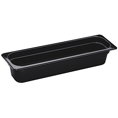 Cambro 24LPHP110 Black High Heat 1/2 Size Long x 4" Deep Food Pan