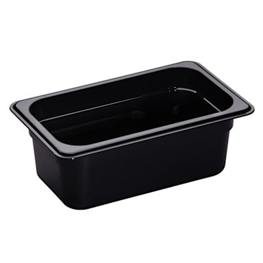Cambro® 44HP110 Black High Heat 1/4 Size x 4" D Food Pan