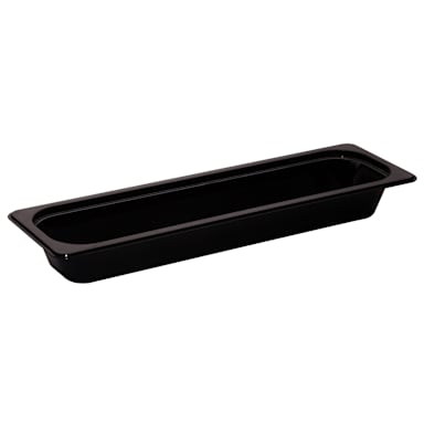 Cambro 22LPHP110 Black High Heat 1/2 Size Long x 2-1/2"H Food Pan