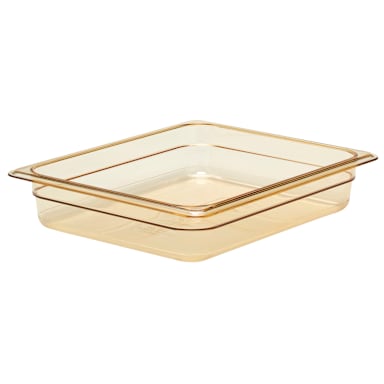 Cambro® 22HP150 Amber High Heat 1/2 Size x 2-1/2" D Food Pan