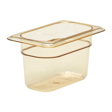 Cambro® 94HP150 Amber High Heat 1/9 Size 4" Deep Food Pan