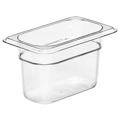 Cambro 94CW135 Camwear Clear 1/9 Size x 4" D Food Pan