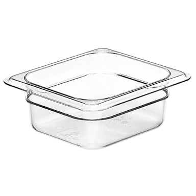 Cambro 62CW135 Camwear Clear 1/6 Size x 2.5" D Food Pan