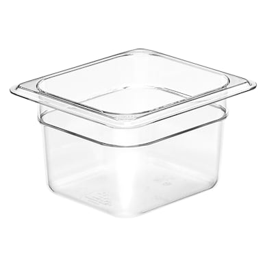 Cambro 64CW135 Camwear Clear 1/6 Size x 4" D Food Pan