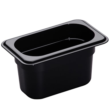 Cambro 94CW110 Camwear Black 1/9 Size x 4" D Food Pan