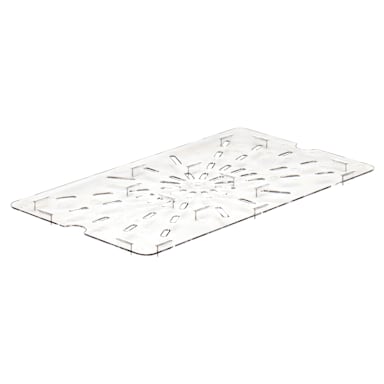 Cambro 10CWD135 Camwear Clear Drain Shelf for Full Size Food Pans
