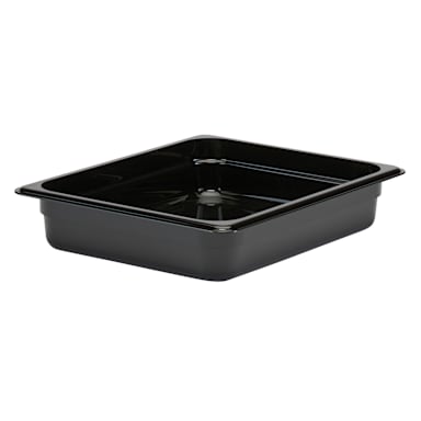 Cambro 22CW110 Camwear Black Half Size x 2.5" D Food Pan