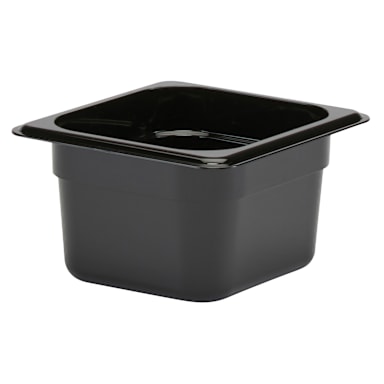 Cambro 64CW110 Camwear Black 1/6 Size x 4" D Food Pan