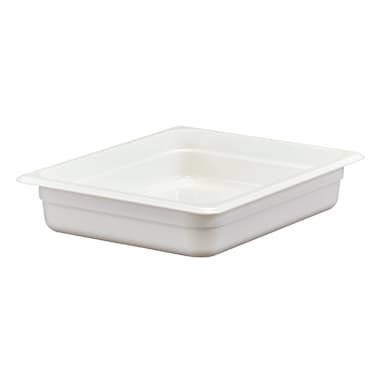 Cambro 22CW148 Camwear White Half Size x 2.5" D Food Pan