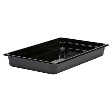 Cambro 12CW110 Camwear Black Full Size x 2.5" D Food Pan