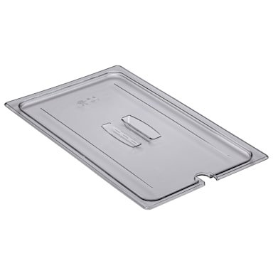 Cambro 10CWCHN135 Camwear Full Size Notched Food Pan Cover with Handle