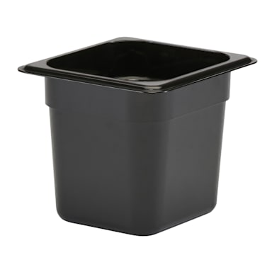 Cambro 66CW110 Camwear Black 1/6 Size x 6" D Food Pan