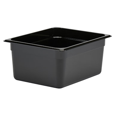 Cambro 26CW110 Camwear Black Half Size x 6" D Food Pan