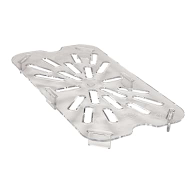 Cambro 40CWD135 Camwear Clear Drain Shelf for 1/4 Size Food Pans
