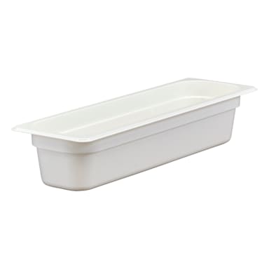 Cambro 24LPCW148 Camwear White Half Size Long x 4" D Food Pan