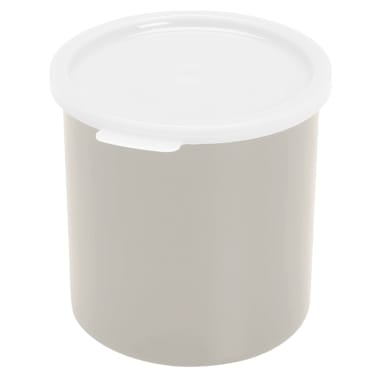 Cambro CP12148 Camchiller White Plastic 1.2 Qt. Round Crock with Lid
