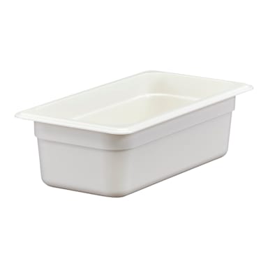 Cambro 34CW148 Camwear White 1/3 Size x 4" Food Pan